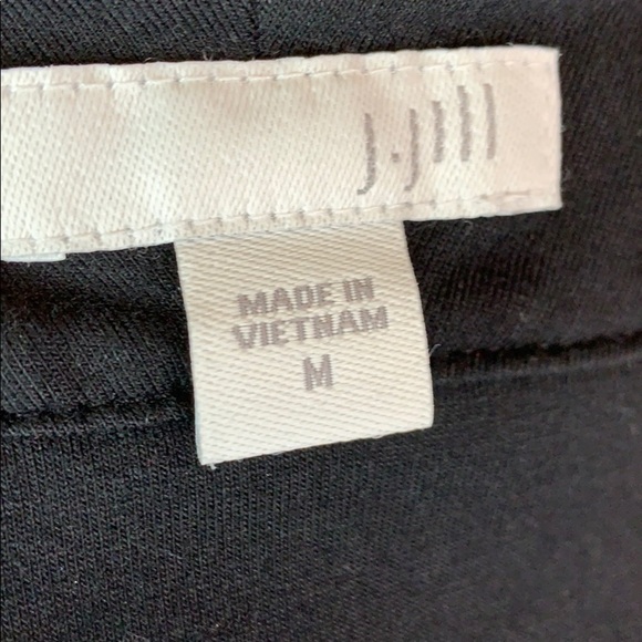 J. Jill light cardigan EUC black with pockets M - Picture 3 of 8